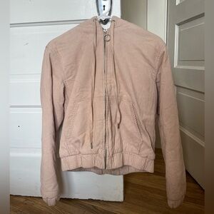 Forever 21 pink corduroy Sherpa lined jacket
